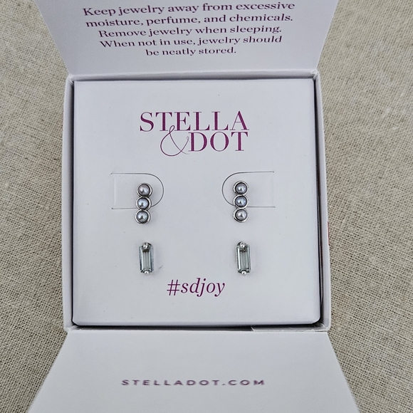 S&D Silver Madison Stud Set - Picture 1 of 2
